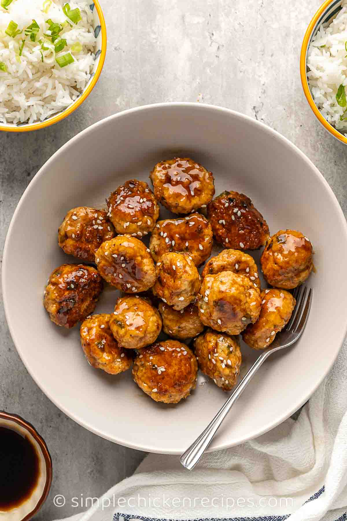meatballs with teriyaki sauce