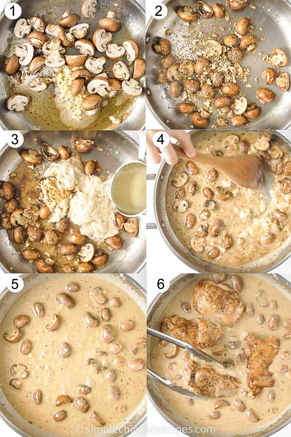 Steps on how to Make Creamy Garlic Chicken with Mushroom